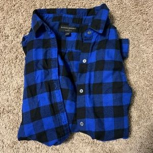 Blue flannel shirt